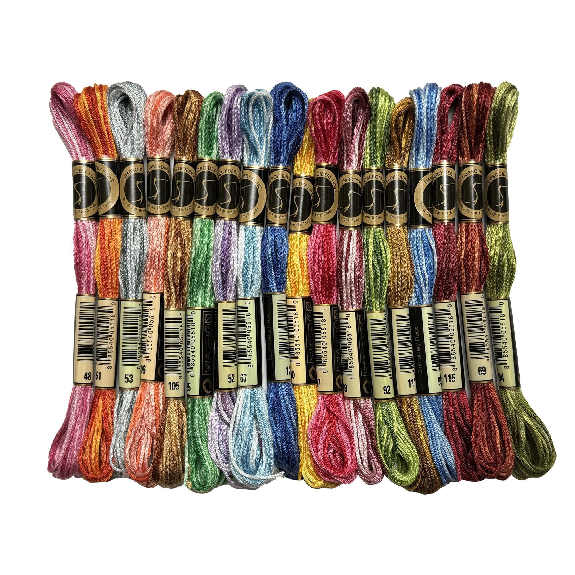 三原順　All Color Works Amazon.com: Magical Color Variations Floss Pack Six Strand